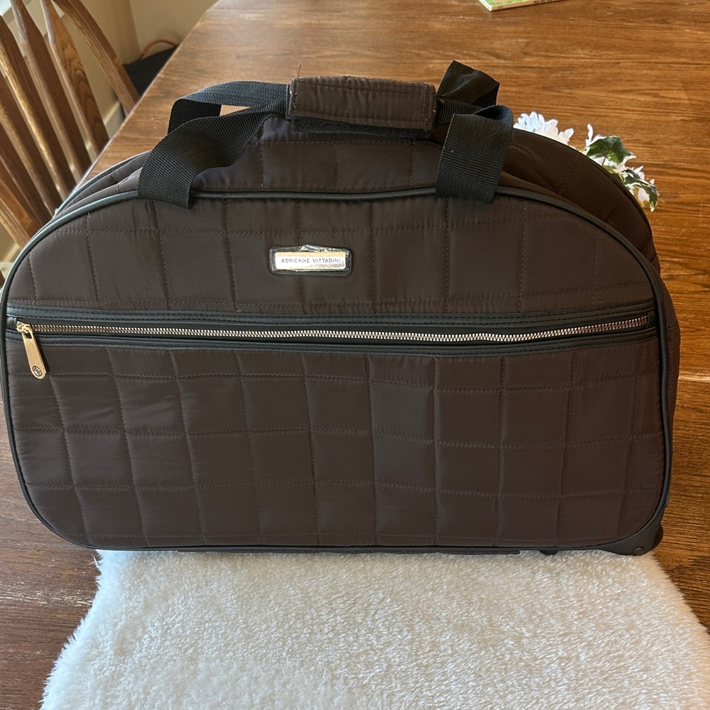 Adrienne Vittadini duffle bag on wheels